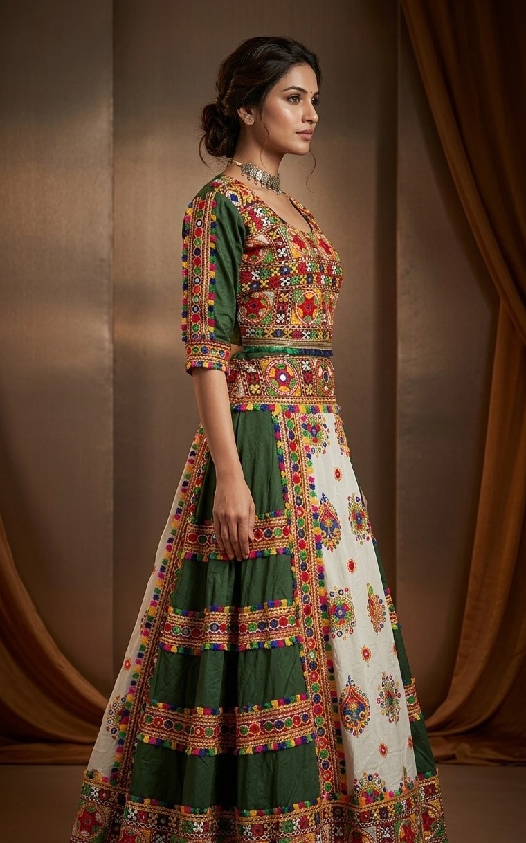 Multicolour Bandhani Chaniya Choli